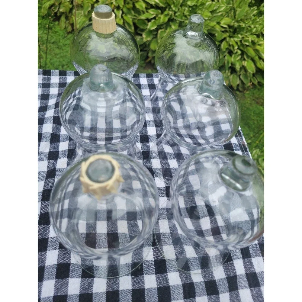 6 HOME INTERIORS / HOMCO VOTIVE CUPS - CLEAR GLASS TRADITIONS Home Decor 90's